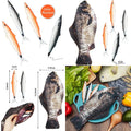 Fish-shaped pencil case with padded foam lining and adorable fish pens ideal for school office or travel use featuring durable